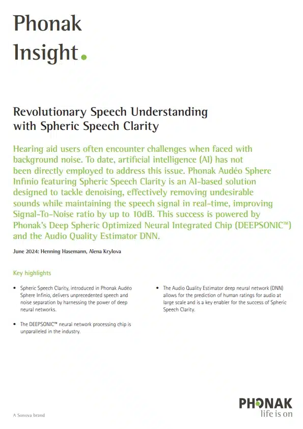 Spheric Speech Clarity Insight